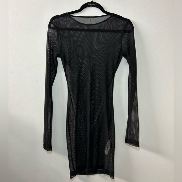 Forever21 Black Mech Swim Coverup - Picture 2 of 3